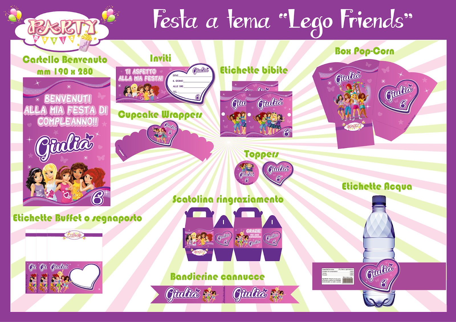 Festa a tema Lego Friends